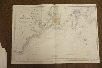 Lot 286 - Sea charts. A large collection of approximately 180 charts, mostly early-mid 20th century