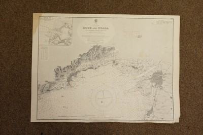 Lot 286 - Sea charts. A large collection of approximately 180 charts, mostly early-mid 20th century