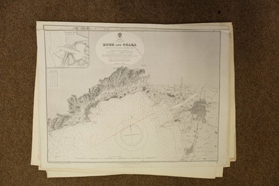 Lot 286 - Sea charts. A large collection of approximately 180 charts, mostly early-mid 20th century