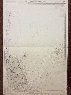 Lot 286 - Sea charts. A large collection of approximately 180 charts, mostly early-mid 20th century