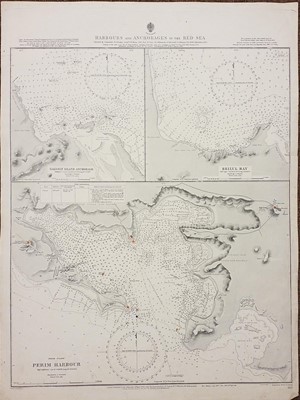 Lot 286 - Sea charts. A large collection of approximately 180 charts, mostly early-mid 20th century