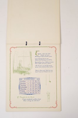 Lot 693 - Milne (A.A.). The Very Young Calendar 1930, [1929]