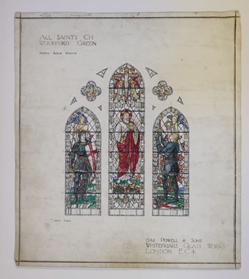 Lot 485 - Powell (James & Sons). Stained glass designs, late 19th/early 20th century