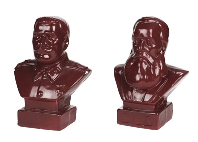 Lot 160 - Communism. A pair of Chinese busts - Stalin & Marx