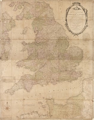 Lot 199 - England & Wales. C. Bowles (publisher), Bowles's..., Map of England and Wales, 1782