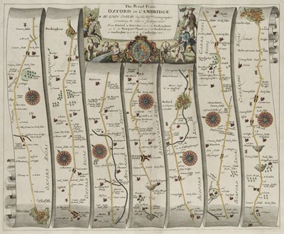 Lot 255 - Ogilby (John). The Road from Oxford to Cambridge, circa 1675