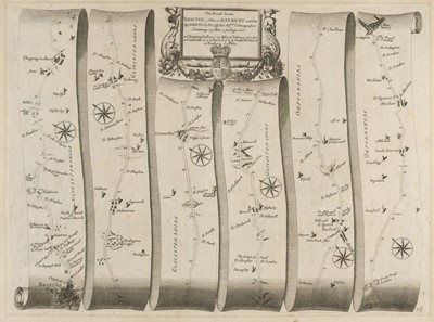 Lot 250 - Ogilby (John). The Road from Bristol co. Glouc. to Banbury com Oxo. 1675 or later