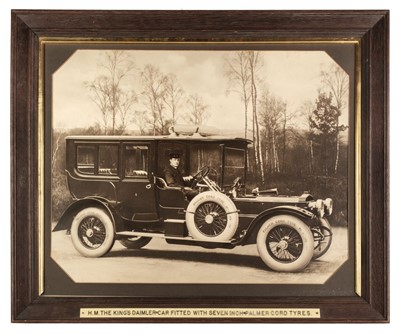 Lot 283 - Daimler. A carbon print photograph of King George Vs Daimler