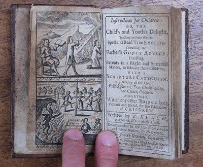 Lot 409 - Keach (Benjamin). Instructions for Children, 4th edition, 1699, no other copy traced