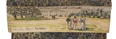 Lot 451 - Fore-edge paintings, depicting Hampton Court, Lincoln, and Berwick-upon-Tweed, & 1 other work