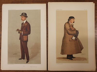 Lot 370 - Vanity Fair caricatures. A collection of 30 'Turf Devotees', late 19th & early 20th century