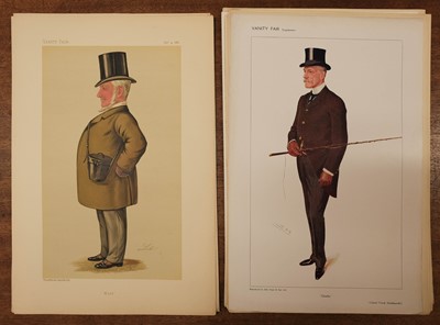 Lot 370 - Vanity Fair caricatures. A collection of 30 'Turf Devotees', late 19th & early 20th century