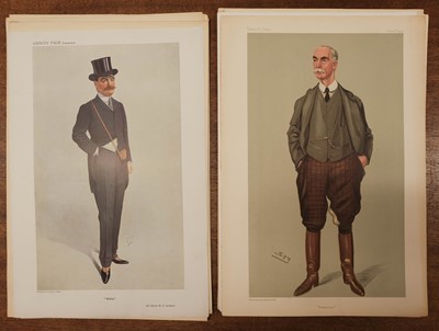 Lot 370 - Vanity Fair caricatures. A collection of 30 'Turf Devotees', late 19th & early 20th century