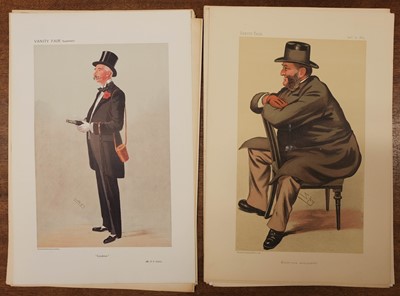 Lot 370 - Vanity Fair caricatures. A collection of 30 'Turf Devotees', late 19th & early 20th century