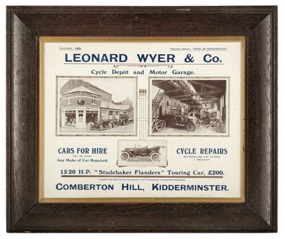 Lot 297 - Leonard Wyer & Co. An advertising poster c.1915