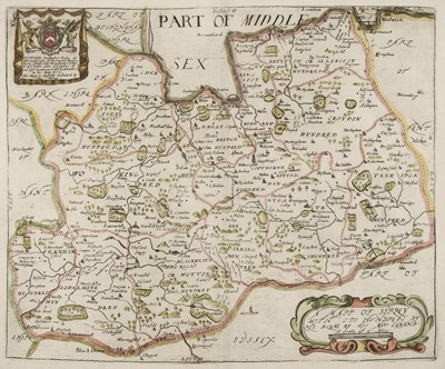 Lot 295 - Surrey. Blome (Richard), A Mapp of Surrey..., circa 1673