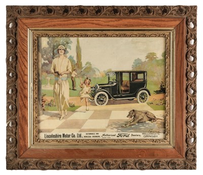 Lot 298 - Lincolnshire Motor Co Ltd. An advertising poster c.1920