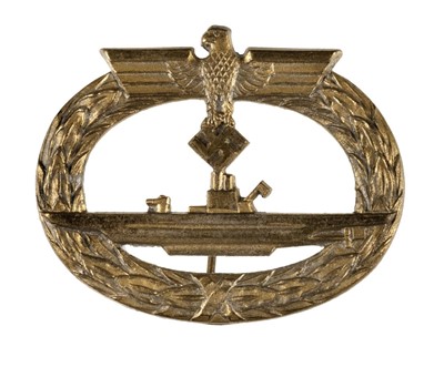 Lot 261 - Third Reich. A WWII U-Boat War Badge by Rudolf Karneth