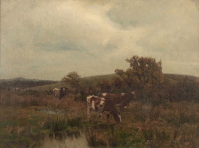 Lot 446 - Talmage (Algernon Mayow, 1871-1939). Cattle in Watermeadow