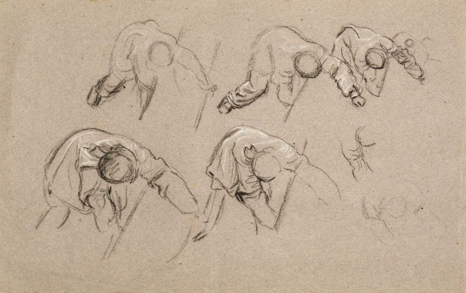 Lot 159 - Linnell (James Thomas, 1820-1905). A collection of 7 figure studies