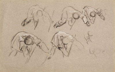 Lot 485 - Linnell (James Thomas, 1820-1905). A collection of 7 figure studies
