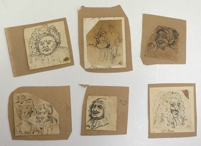 Lot 358 - Esdaile (William, 1758-1837). A collection of 21 pen and ink sketches after Hogarth