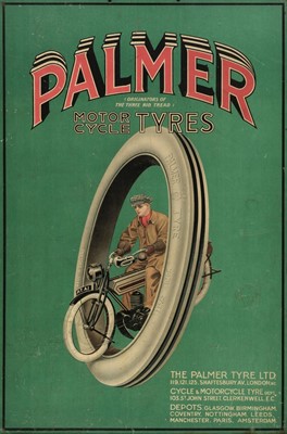 Lot 343 - The Palmer Tyre Ltd. An advertising poster c.1915