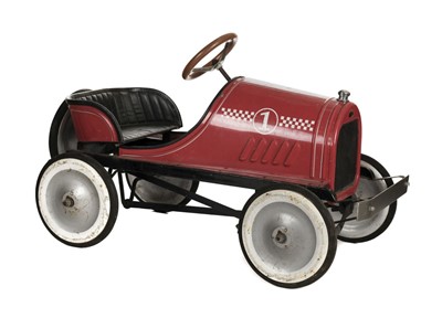 Lot 316 - Pedal Car. A modern child's pedal car in the vintage style