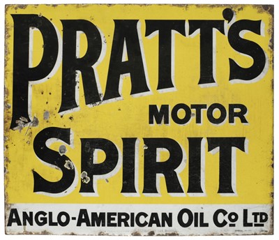 Lot 329 - Pratts. A Pratt's Motor Spirit enamel sign