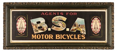 Lot 272 - Birmingham Small Arms. B.S.A.Motor Bicycles poster c.1900