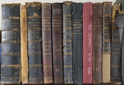 Lot 602 - Royal Engineers. The Royal Engineers Journal, 18 volumes bound as 11, 1882/1903