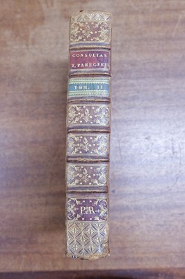 Lot 475 - Coleccion de Consultas. Bound volume of 42 manuscript consultations, 1767