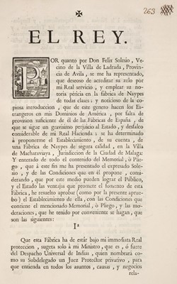Lot 471 - Papeles Varios. A sammelband of 58 Royal Ordinances and Decrees, 1753-1779