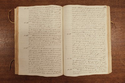 Lot 494 - Instruccion del Merito de Providencias. Important manuscript of Vice-Regal decrees, [1794]