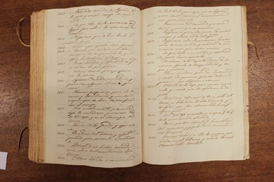 Lot 494 - Instruccion del Merito de Providencias. Important manuscript of Vice-Regal decrees, [1794]