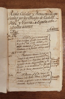 Lot 473 - A sammelband of 62 items on the Administration of Spain..., 1760-90