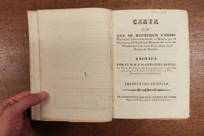 Lot 499 - Papeles Varios. A sammelband of 33 documents relating to the Philippines, 1710-1833