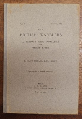 Lot 142 - Howard (H. Eliot). The British Warblers, 1st edition, 1907-15, 2 copies, one in original parts
