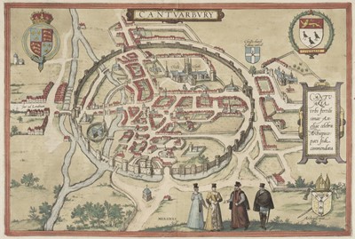 Lot 190 - Canterbury. Braun (Georg & Hogenberg Franz), Cantuarbury..., circa 1588