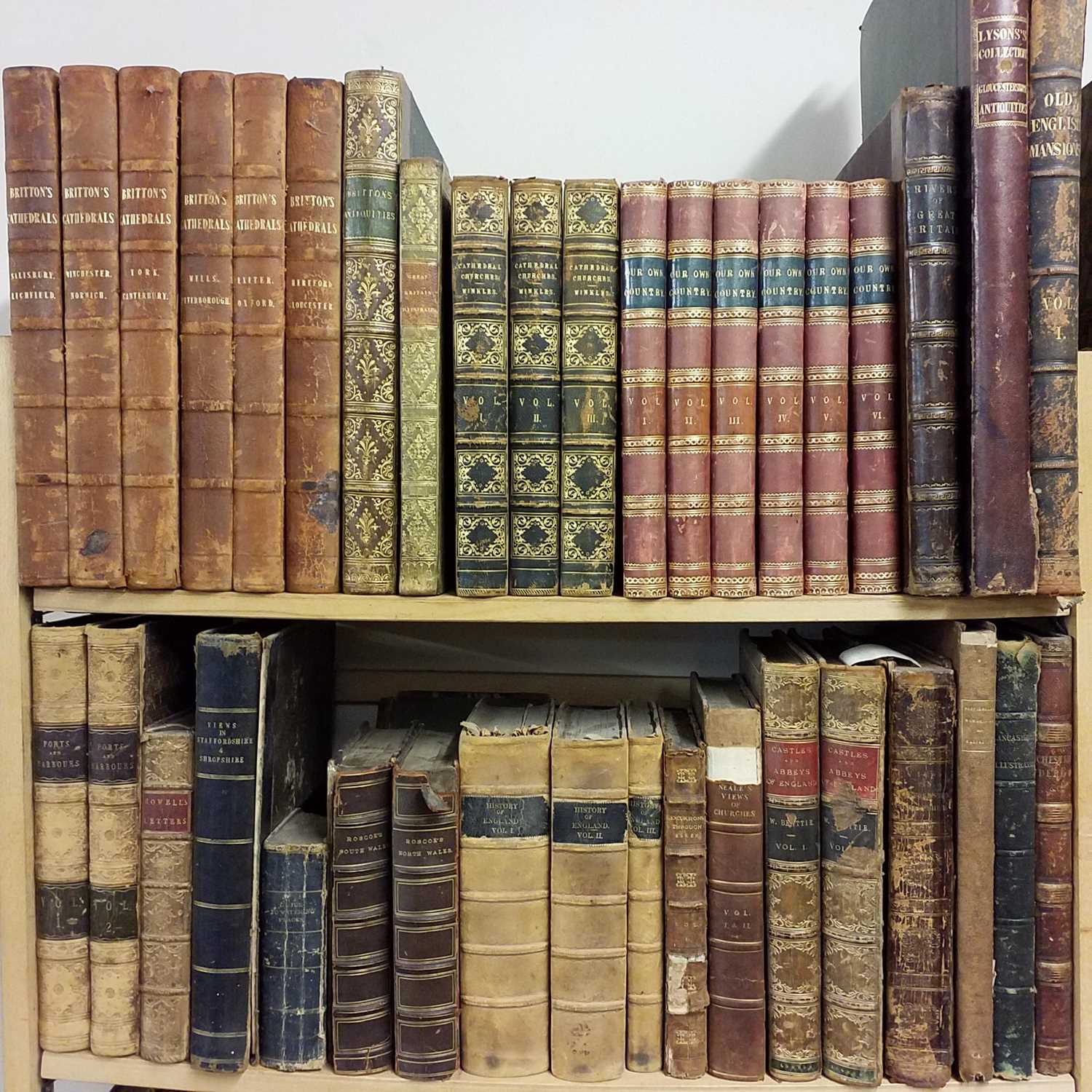 Lot 734 - British Topography. A large collection of mostly 19th century British topography & plate books