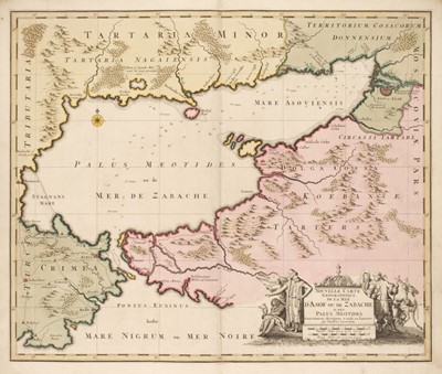 Lot 288 - Sea of Azof. Visscher (Nicolas), Nouvelle Carte..., D'Asof ou de Zabache..., circa 1700