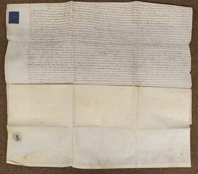 Lot 513 - George III Common Recovery. A vellum deed for the recovery of land in Chipping Campden