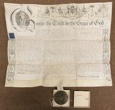 Lot 183 - George III Common Recovery. A vellum deed for the recovery of land in Chipping Campden