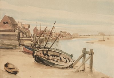 Lot 616 - Morley (Harry, 1881-1943). Cockle Boats, Wells-next-the-Sea