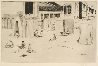 Lot 552 - Roussel (Theodore, 1847-1926). Bathers & Tents, 1923-24