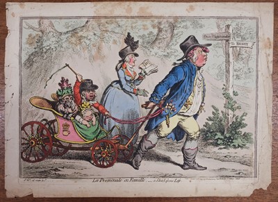 Lot 328 - Gillray (James, 1757-1815). Seven caricatures