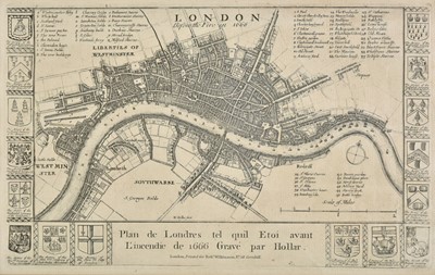 Lot 402 - Hollar (Wenceslaus). Plan de Londres, c.1816 [and others]