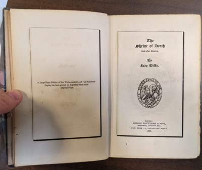 Lot 512 - Dilke (Lady Emilia Francis), The Shrine of Death, 1st edition, 1886