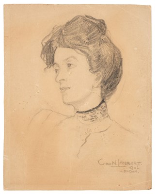Lot 613 - Lambert (George Washington, 1873-1930). Portrait of a young woman, 1902
