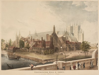 Lot 207 - Havell (D.). Westminster Hall & Abbey as seen from Westminster Bridge, 1819